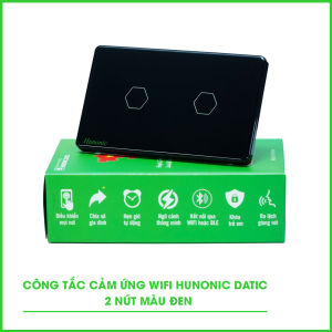 Công Tắc Điều Khiển Từ Xa Hunonic Mini Thông Minh Wifi  Bật Tắt Từ Xa Trên Điện Thoại Ra Lệnh Giọng Nói
