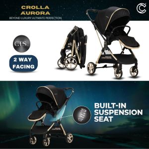Crolla Aurora Auto Fold Two way facing Stroller Baby Stroller 2 facing
