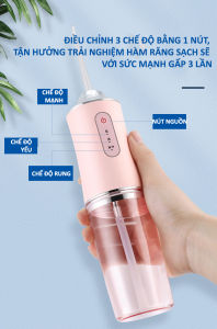 Máy tăm nước cầm tay DHA Dụng cụ làm sạch răng miệng cao cấp thế hệ mới - Tiện lợi an toàn