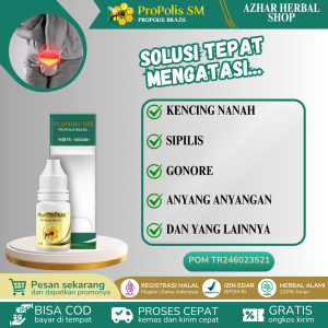 Propolis SM Obat Sipilis Kencing Nanah Pria Sifilis Raja Singa Gonore Sepilis Sakit Anyang Anyangan