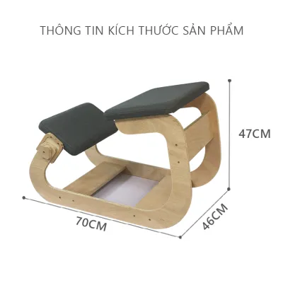 Ghế quỳ công thái học chống gù lưng thông minh ngồi bàn học ngồi văn phòng GP266