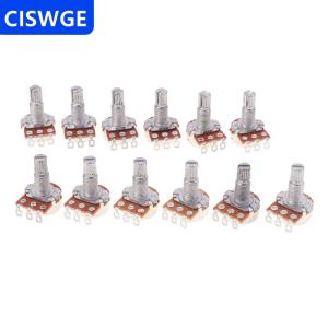 [COD] CISWGE Brass Shaft Potentiometer For Electric Guitar Bass A250K B250K A500K B500K