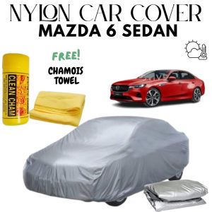 Nylon Car Cover for Mazda 6 Sedan Waterproof High Quality Car Cover for Indoor & Outdoor Protection with Chamois Towel