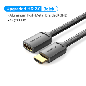 Vention HDMI 2.0 Extension Cable HDMI Cable 4K/60Hz HDMI 2.0 2.1 Male to Female Cable forHDTV Nintend Switch PS4/3 Projector Laptop HDMI Extender Adapter 8K