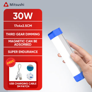 Mitsushi 90W Emergency Light Tube USB Rechargeable Long Lasting Lithium Battery Led Lights for Room Portable Night Market Magnetic Outdoor for Brownout Energy Saving LED Light