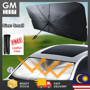 GMSHOP Small/Large Car Windshield Sun Shade Heat Insulating Folding Umbrella Sun Visor Protector For Vehicle