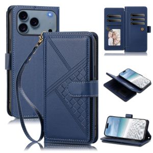 Flip Wallet Leather Casing For iPhone 18 Pro Max 17E 16E 17 16 Plus 15 14 13 12 Wrist Strap Card Slot Stand Cover