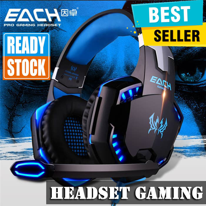 Headset Gaming Kotion Each G2000 Twisted LED Light Headphone