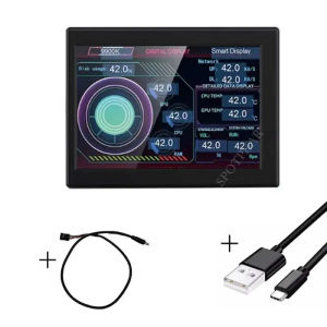 3.5inch lcd computer monitor display screen usb type c secondary screen pc cpu gpu ram ips monitor