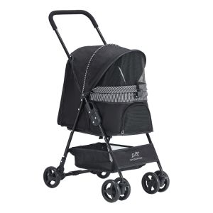 Portable Foldable Pet Stroller 4 wheels Detachable Trolley Dog Cat Pet Walks Relax Outdoor Carrier