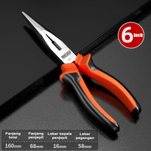 NESO Tang Potong Kombinasi BISA COD Lancip 6in1 6~8 inch / Peralatan Perkakas Tangan Kabel Multipurpose Wire Cutters Multifungsi Anti Slip Anti Karat / Alat Bantu Potong Jepit Pembuka Cengkeraman Catok Pengupas
