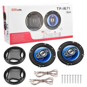 500W Car Speaker 2pcs 12V Universal Dual Cone Coaxial Auto Audio Stereo 6 Inch Full Range Frequency Hifi Lound Speaker