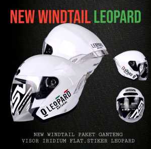 Helm RSV New Windtail RSV Windtail Solid Leopard Half Face SNI Original tt course ttr jet nfj n1 max js nona ink terra nova x v2 kairoz kyoto mla kbr ttc sv300 ultron pro genesis zx1r striker r10 s1 gp pro