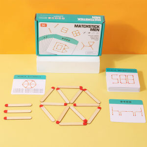 Montessori Matching Puzzle Toys Kids Sensory Logical Thinking Challenge Table Games Rainbow Stick Puzzle Child Educational Toys