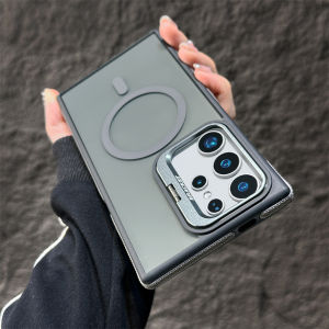 【Super low price】Lens Folding Holder For Magsafe Clear Case For Samsung Galaxy S25 S22 S26 Ultra S24 Plus S23 FE Magnetic Wirelesss Charge Cove