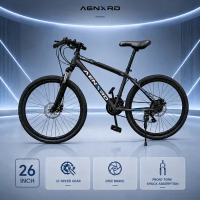 AENXRD SD Mountain Bike 24/26 Inch Variable Speed Shock Absorbing Aluminum Alloy Frame Universal for Adults & Kids Men Women