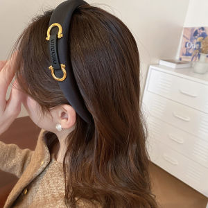 Drejew miếng bọt biển chữ khóa móng ngựa Headband Pháp Niche đơn giản Headband tính khí cao cấp phụ kiện tóc thời trang nhẹ phụ kiện sang trọng