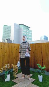 ONE SET VIRAL IMPORT BKK GAMBAR TIMBUL BUKAN SABLON / SETELAN ZRA HM OOTD HIJAB MUSLIMAH 35488/35481