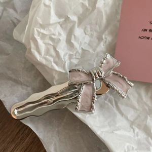 Zhuoya Kẹp tóc nơ kim loại thanh lịch dành cho nữ - Thiết kế thời trang và ngọt ngào