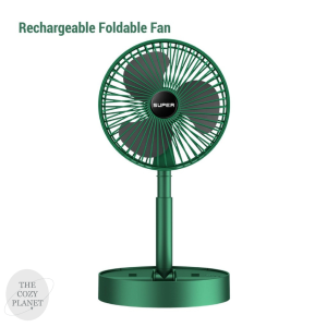 Ready Stock Multifunctional Rechargeable Handheld Lightweight Foldable Rotatable Adjustable Stand 3 Power Speed Green Colour Mini Small Cooling Fan Phone Holder Home Household Electronic Appliances Office Table Desk Outdoor Hiking Camping Sport Cheap Cute