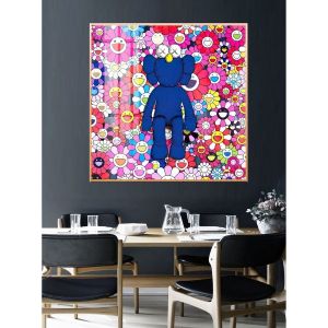 Tranh Laminate Tráng Gương - Tranh Treo Tường Chú Gấu Bearbrick