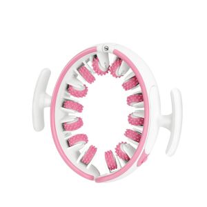 PANG8 Multifunctional Ring Leg Massager Detachable Handles 360° Wrap Around Manual Massage Roller Slimming Relaxation Adjustable Muscle Massager Tool Full Body Massage