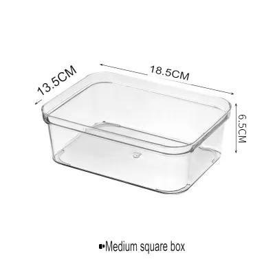 Acrylic Storage Holder Clear Containers for Fridge Kitchen Living Shelf Food Storage Stationery
