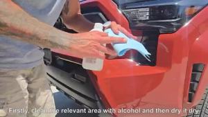 แผ่นตกแต่งกระจังหน้าด้านหน้าที่เข้ากันได้กับโตโยต้าปี 2024 2025 - เสริมสไตล์รถบรรทุก ปรับแต่งพอดี อุปกรณ์เสริมกระจังหน้ารุ่นที่ 4 สติ๊กเกอร์กระจังหน้า วัสดุ ABS ทนทาน (พื้นผิวสีดำ)