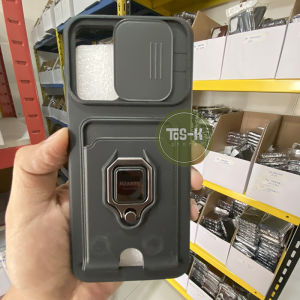 Casing untuk Oppo A54 A55 A58 A74 A78 A95 A15 F19 Reno 6 5G Camslider Softcase with Card Slot