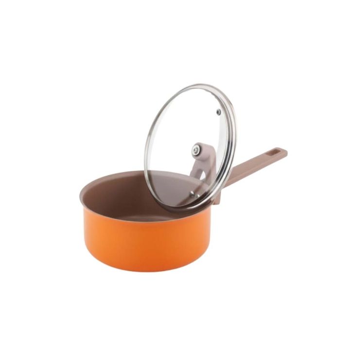 Safico%20Pro%20Aluminium%20Nonstick%20Ceramic%20Induction%20Usable%20Saucepan%20With%20Standable%20Handle%20%C3%9818xH8.5cm,%202L,%20Orange%20-%20Image%203
