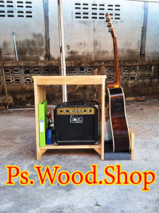 เก้าอี้เล่นกีตาร์เครืองดนตรี ร้านอาหาร ห้องนั่งเล่น วางกีตาร์ ส่งแบบพร้อมประกอบเสร็จ รหัส F137