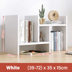 AIBM Adjustable Desktop Shelf Organizer Office Table Rack Multipurpose Bookshelf Wood Desktop Storage Rack桌面收纳书架