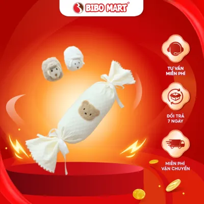 Gối Chặn Cho Bé Sơ Sinh Hình Viên Kẹo Gấu Nâu - Bibo Mart