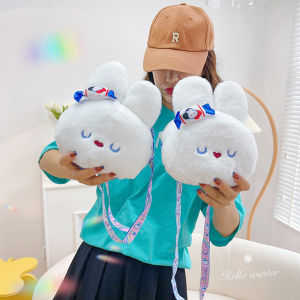 Túi đeo chéo Thỏ Bông Kẹo Bơ có dây đeo in hình siêu cute Túi đeo chéo đeo vai hottrend dễ thương đáng yêu cho bạn gái