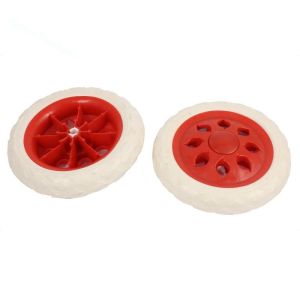 1 Pair Swivel Caster Wheels Foarm Shopping Cart Wheels Trolley Travelling Luggage Wheels