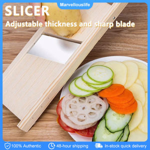 Wooden Vegetables Cutter Vegetabl Slicer Onion Cabbage Shredder Chip Fruit Chopper