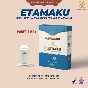 Etamaku Platinum 250gr - Susu Kambing Etawa Murni Untuk Kebutuhan Nutrisi Harian - Paket 1 Box
