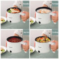 [Malaysia Plug] HODEKT 1.8L Electric Hot Pot Electric Cooker Small soup pot Non Stick Ceramic Frying Pan Rice Portable Mini Rice Cooker Pot Periuk Nasi Stainless Steel Electric Cooking Pot rice cooker pot cooking. 