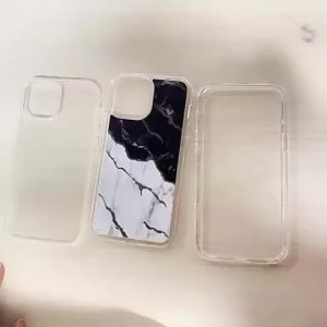 Applicable iPhone 17 15 14 13 12 16 pro max 3-in-1 Marble Anti-drop Phone Case