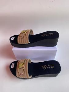 SANAYAOLSHOP SANDAL WEDGES WANITA SLOP VAREASI GESPER TERBARU