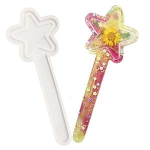 Convenient Silicone Mold Candy Making Mold Fairy Wand Shape Silicone Dessert Molds Perfect Gift for DIY Baking Lover