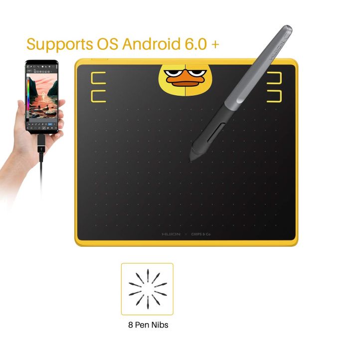 RAYA SALE] CHIPS CO X HUION HS64 Special Edition Graphics Tablet