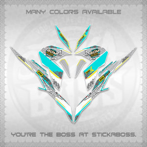 CLICK V3 DECALS (NEW STAR BOM RANGSIT 02 DESIGN) STICKER KITS BY STICKABOSS