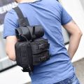 🔥จัดส่งฟรี🔥Military waist bag กระเป๋าคาดเอว กระเป๋าทหารคาดเอว ใส่ขวดน้ำได้. 