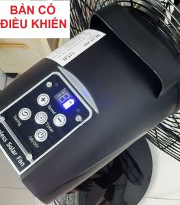 Bảo hành 24 tháng CÓ REMOTE - Quạt sạc tích điện năng lượng mặt trời 18 inch solar fan 45000mAh độ mát tương đương quạt điện 220v động cơ không chổi than sạc được cả khi trời mưa