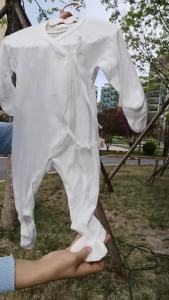 บอดี้สูทเด็กคลุมมือคลุมเท้า ชุดนอนเด็กแรกเกิด ทารกแรกเกิด Jumpsuit ชุดเด็กแรกเกิด ชุดเด็กอ่อน