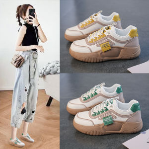 One Yona รองเท้าผู้หญิง2022ใหม่แฟชั่นฤดูใบไม้ผลิหนา Soled ผู้หญิงรองเท้าผ้าใบ Breathable สไตล์เกาหลี Low-Top Comfy Casual แพลตฟอร์มรองเท้า