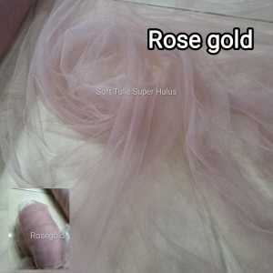 Kain tile polos halus lembut/ kain tille prancis halus lembut / harga per 1 meter