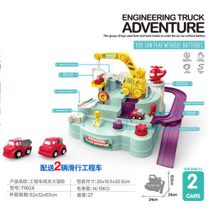 Race Track Car Adventure Toy City Rescue Educational Vehicle Train Engineering Children Kids Gift| Mainan Kereta Kanak