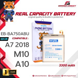 WIXEL Baterai Samsung Galaxy M10 / A7 2018 / A10 2019 EB-BA750ABU Double Power Original Batre Batrai Battery Ori HP Handphone Dual A750 A105 M105
